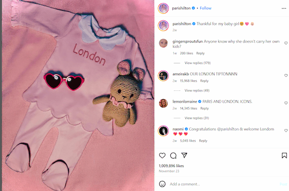 Paris-Hilton-Leaves-20-Baby-Boys-to-Freeze-Waits-for-Girl-Instargram-Post-Encounter-Today-Blog