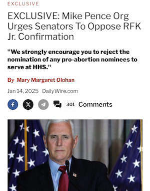 Mike Pence's Organization Opposes RFK- But Why? - Revival Nation - Blog - Image