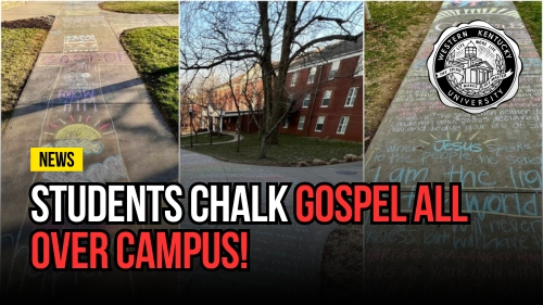Students Chalk Gospel All Over Campus - Revival Nation - Blog