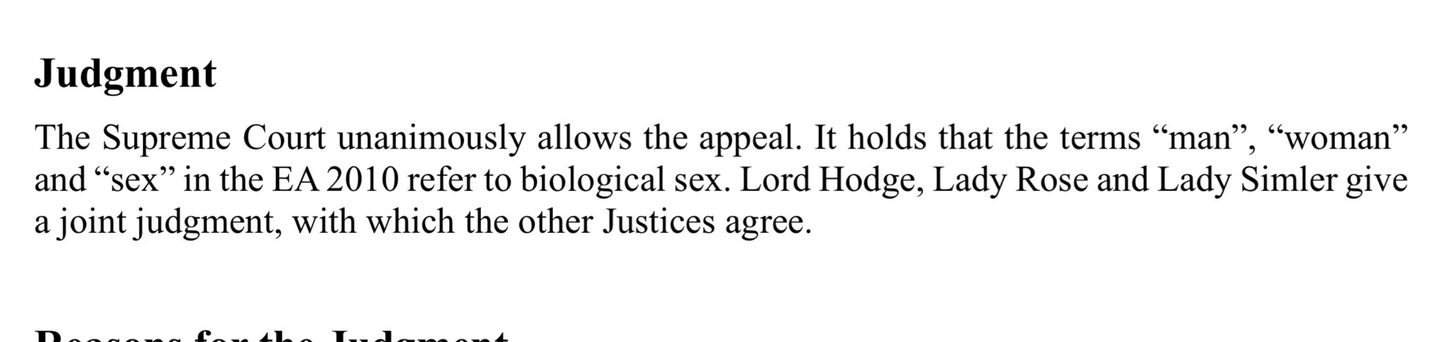 Trans Women Aren't Women, UK Supreme Court Rules - Revival Nation - Blog - Image