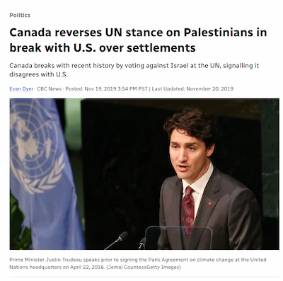 Is Canada Turning Its Back On Israel? - Revival Nation - Blog Image