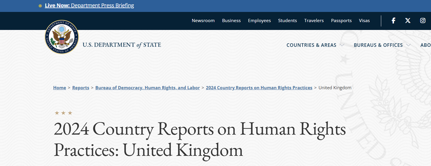 US Report Highlights Sharp Decline in UK Citizens' Rights - Revival Nation - Blog - Image