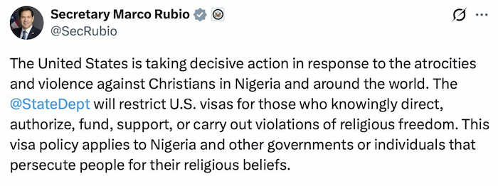 U.S. Slams Door on Christian Persecutors with New Visa Ban - Revival Nation - Blog