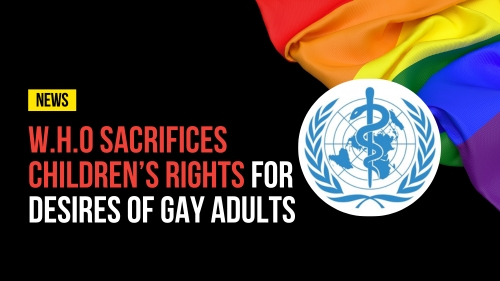 W.H.O Sacrifices Children’s Rights for Desires of Gay Adults - Revival Nation - Blog