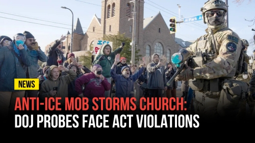 Anti-ICE Mob Storms Church- DOJ Probes FACE Act Violations - Revival Nation News - Blog
