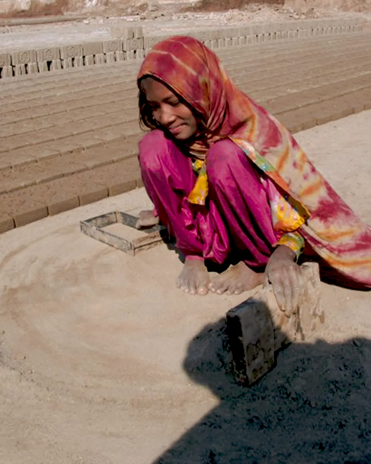 Brick kiln work in Pakistan