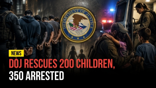 DOJ Rescues 200 Children, 350 Arrested - Revival Nation News - Blog