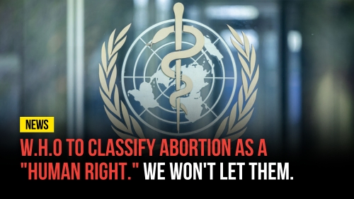 W.H.O To Classify Abortion As A Human Right We Won't Let Them - Revival Nation News - Blog