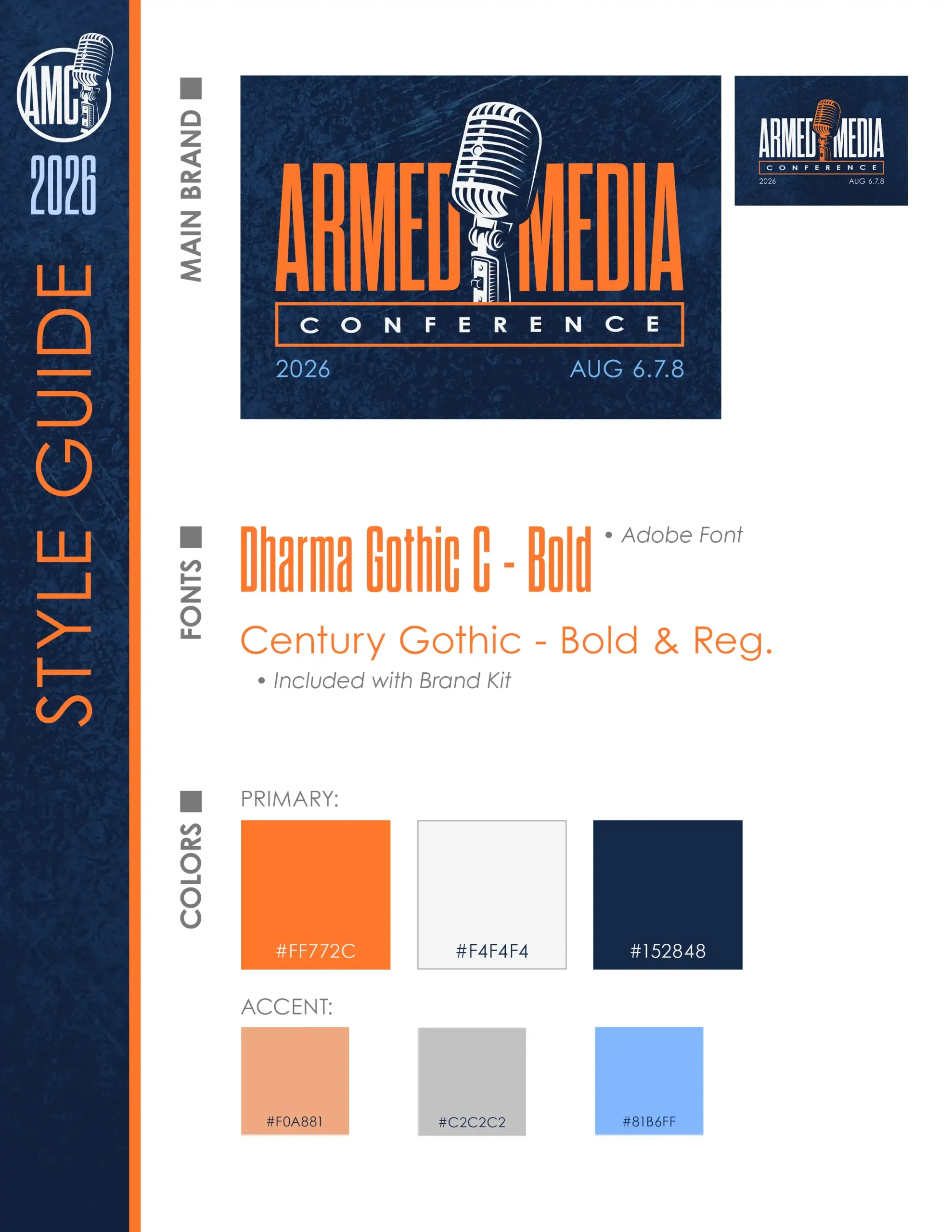 ARMED 2026 brand style guide preview