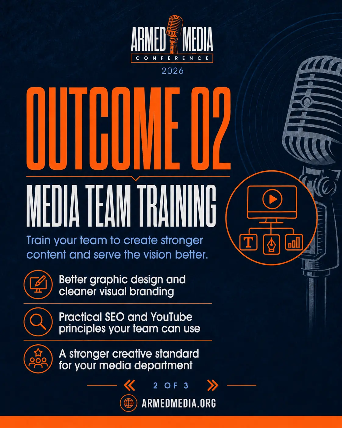 Media team training carousel slide
