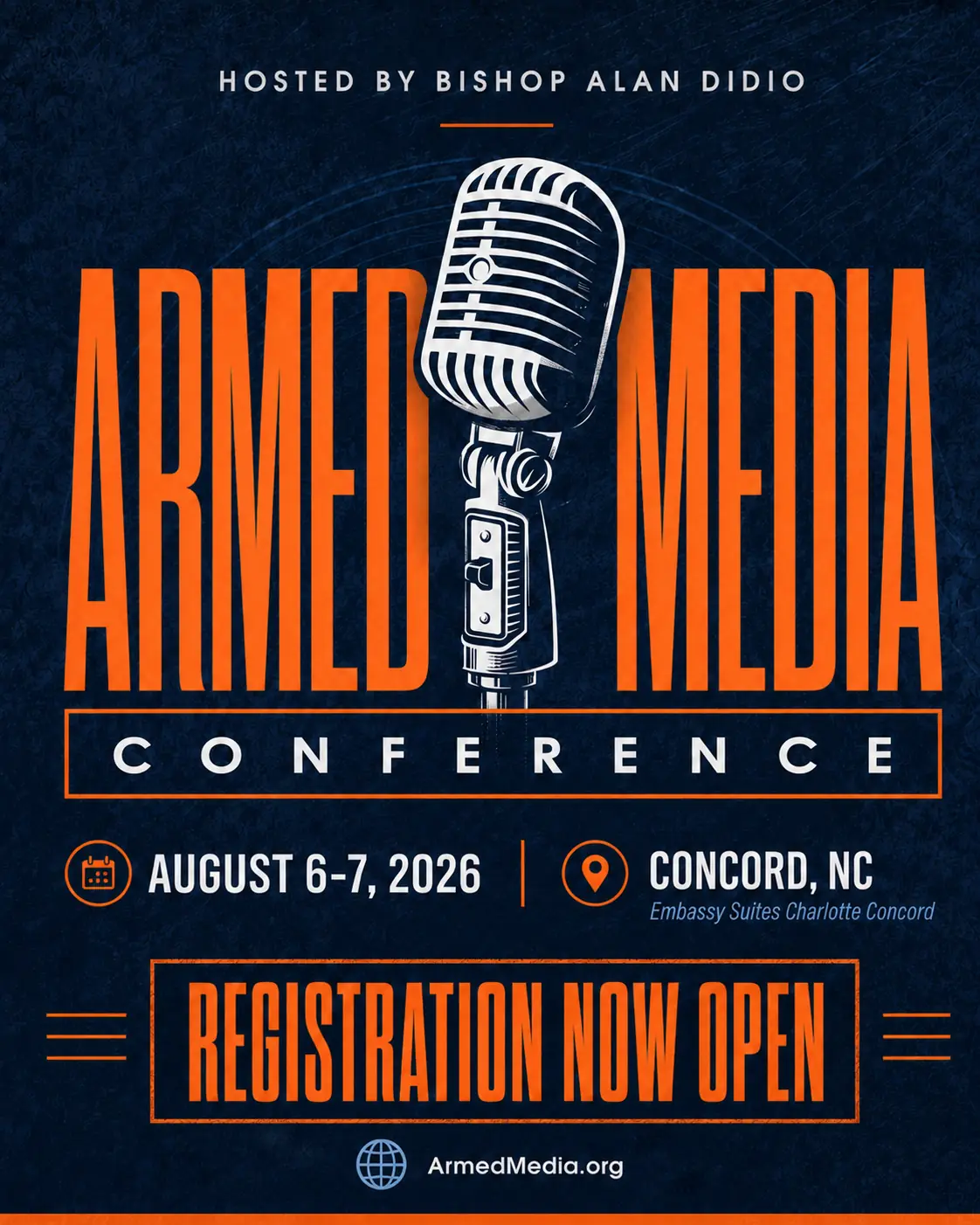 ARMED Media Conference registration graphic